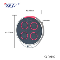 YET2174 Nouvelle conception Télécommande universelle sans fil RF 433 MHz pour porte de garage, télécommande de porte, porte-clés