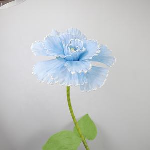 Fleurs en soie de pivoine artificielles de <span class=keywords><strong>lin</strong></span> de 50cm faites à la main pour le mariage noël nouvel an belle scène de fête toile de fond de cabine photo - Product Image 2