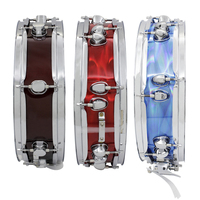 Tambour de Guerre en Acier Inoxydable Électroplaqué, 3 Couleurs, Instrument de Percussion, Tambour de Marche pour Enfants, Caisse Claire — Vente en Gros Usine OEM