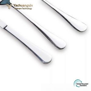 Ensemble d'ustensiles de voyage en acier inoxydable avec étui en plastique transparent, fourchette, cuillère, couteau, vaisselle portable pour usage extérieur - Product Image 3