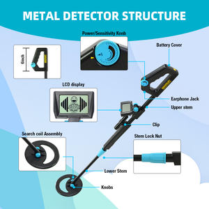 AllsunTS20B Impermeabile <span class=keywords><strong>Metal</strong></span> <span class=keywords><strong>Detector</strong></span> Tenuto In Mano Portatile di Lunghezza Regolabile per il Capretto Giocattolo Per Bambini Beach Ricerca Sotterraneo - Product Image 3