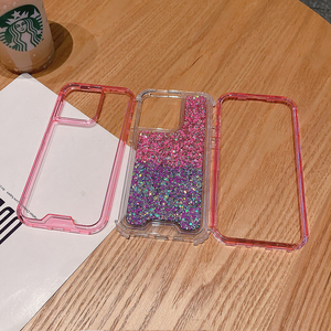 IVYMAXที่กําหนดเองผู้ผลิตเคสโทรศัพท์W/Glitter 360 สําหรับ<span class=keywords><strong>iPhone</strong></span> <span class=keywords><strong>11</strong></span> 12 13 14 15 <span class=keywords><strong>Pro</strong></span> <span class=keywords><strong>Max</strong></span>ขายส่งโทรศัพท์มือถือกรณี - Product Image 3
