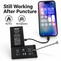 Batterie de diagnostic haute capacité pour iPhone 13 14 15 16 Pro Max – Remplacement de batterie de téléphone avec test de sécurité anti-perforation industriel