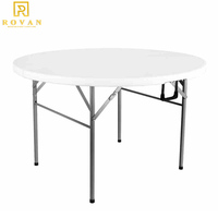Table pliante en plastique HDPE, légère, durable, facile à plier, pour usage intérieur et extérieur, événements, fêtes