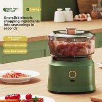 Nuevo procesador de alimentos de cocina multifuncional eléctrico inalámbrico uso doméstico picadora de carne para alimentos de bebé rebanadora picadora de ajo