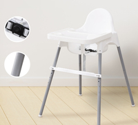 Table et chaise à manger pour bébé en plastique portable, tabouret multifonction pour enfants, sièges transformables en bancs