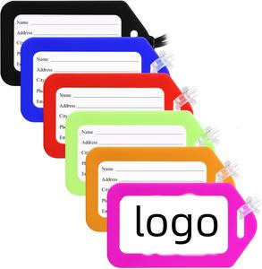 Label Bagasi Multiwarna Plastik, Tag Koper, Label Tas Perjalanan, Label Nama Tas Bagasi, Hadiah Promosi untuk Anak-Anak, Hadiah Promosi Perjalanan - Product Image 1