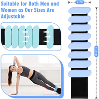 Poids de poignet et de cheville pour femme, réglables, lot de 2 (1 lb chacun), pour la marche, le yoga, le Pilates, l'entraînement des bras et des jambes à la salle de sport