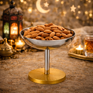 ชามใส่ผลไม้สีเงินและสีทองสำหรับโรงแรมหรู ชามเสิร์ฟแบบโบราณ ราคาขายส่ง - Product Image 4