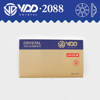 VDD Vente en gros SS16-SS30 Strass en cristal de haute qualité 2088, à dos plat, 8 grands et 8 petits, 16 facettes, pour le bricolage