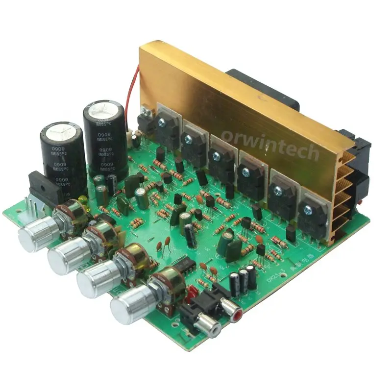 Double 15-28V AC High Power Deep Bass 2.1 Amplifier 3 Channel Subwoofer Professional Amplifier Board