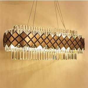 Vente chaude Éclairage Intérieur Salon Moderne Or Nordique K9 Lustre En Cristal carré - Product Image 2