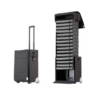 Gran oferta, Maleta Oxford portátil Simple, vitrina plegable de gran capacidad, mango telescópico, tecnología de tracción patentada 90 - Product Image 1