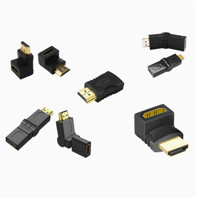 Male to Female Adapter, Computer and Digital Product Converter, Multi-angle Elbow Connector, Connector