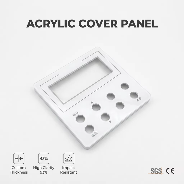 Custom Acrylic Front Panel UV Printed Protective Coating Display Window Cover for Electronic Equipment