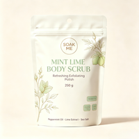 Sachet Doypack de Luxe Écologique Personnalisable avec Logo, Résistant à l'Humidité, Refermable, Thermoscellable, Qualité Alimentaire, pour Sels de Bain