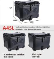 Nouveauté : Boîte à bagages arrière pour moto noire 45L ABSX anti-chute et durable pour tout-terrain