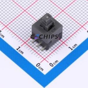 TK-6800S-1 Push Button Switch SMD Switch Double Pole Double Throw Self-Locking Rectangle Plunger Vertical Mount - Product Image 1