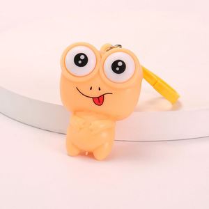 Nuovo Portachiavi Kawaii a Forma di Rana con Occhi Saltellanti da 11cm, Giocattolo Antistress in Silicone per Bambini e Adulti - Product Image 3