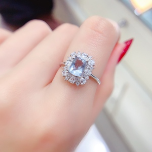 Bijoux fins, bague solitaire taille émeraude 4 carats, plaqué blanc, argent sterling S925, diamant moissanite VVS, ensemble de 4 bagues taille émeraude - Product Image 5