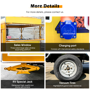 รถสามล้อไฟฟ้า JINLIJING <span class=keywords><strong>Piaggio</strong></span> Ape สำหรับขายอาหาร รถพ่วงบาร์เบียร์เคลื่อนที่สไตล์วินเทจ พร้อมอุปกรณ์ครบครันสำหรับขายผลไม้และค็อกเทล - Product Image 3