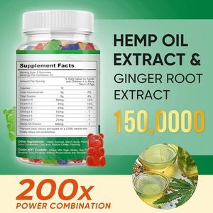 Nhãn Hiệu Riêng Thêm Sức Mạnh Tinh Khiết Cây Gai Dầu Dầu Truyền Ashwagandha L-Theanine Ngon Thư Giãn Thảo Dược Bổ Sung - Product Image 2