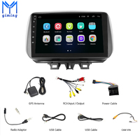 Pour Hyundai Tucson 2018 Android 10.1 Autoradio GPS Navi Lecteur DVD Commande vocale Écran tactile 10.1 pouces WiFi BT SWC DSP