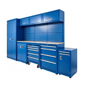 Heavy Duty Modular <b>Metal</b> Rolling Cabinet Pegboard <b>Workbench</b> OEM/ODM Customizable 200kg Load Capacity for Garage Workshop - Product Image 4