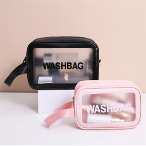 Sac de toilette de voyage portable pour femmes, pochette de rangement transparente imperméable pour maquillage, grande capacité, organiseur de cosmétiques, trousse de beauté - Product Image 4