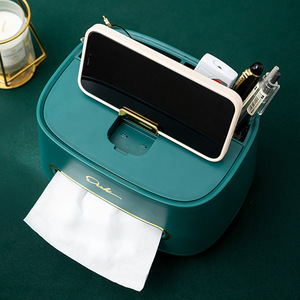 Multifunctional Desktop Tissue Box Plastic Pull Out Tissues Storage For Home Living Room Bathroom Car - Product Image 2