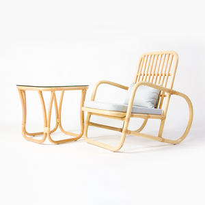 Sedia <span class=keywords><strong>Vintage</strong></span> con schienale alto in Rattan di alta qualità sedie da giardino naturali mobili da esterno all'ingrosso dalla fabbrica della cina - Product Image 3