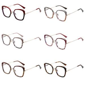 87264 Monturas de Gafas Ojo de Gato de Marco Completo con Protección Anti-Luz Azul, Lentes de Acetato Unisex TR90 y Patillas Metálicas con Resorte - Product Image 5