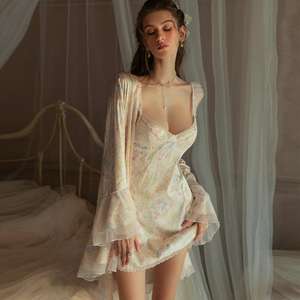 Pijama Sexy y Romántico <span class=keywords><strong>Original</strong></span>, Lencería <span class=keywords><strong>de</strong></span> Alta Gama con Relleno en el Pecho, Camisón Sensual y Puro con Tirantes - Product Image 6