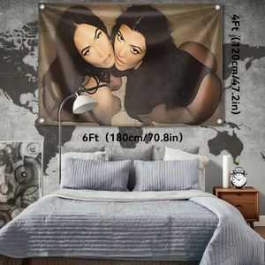 Drapeau sur le thème de <span class=keywords><strong>Megan</strong></span> <span class=keywords><strong>Fox</strong></span>, décoration murale iconique du glamour hollywoodien pour la maison, le bar, la salle de club, décoration esthétique de style années 2000, 90x150cm - Product Image 3