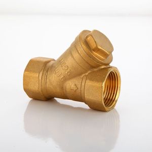 Válvula de filtro tipo Y de latón DN15 DN20 DN25 para sistemas de suministro de agua, drenaje y HVAC - Product Image 3
