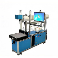 Machine de marquage laser à fibre Galvo CO2 UV MOPA RF 30W 40W 60W avec code QR IA pour bouteilles en plastique HDPE PVC