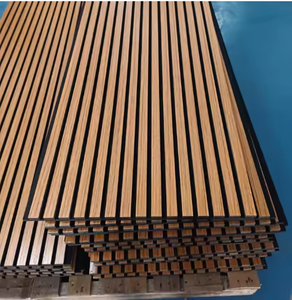 Звукопоглощающие панели МДФ, акустические панели 3D-дизайна, шумопоглощающие деревянные звукоизоляционные потолочные и стеновые панели из ПВХ - Product Image 1