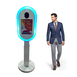 Cabine de photo d'ipad de poche cabine de photo de miroir de coquille avec le RVB éclairage de 360 degrés de LED cabine de photo d'ipad ovale - Product Image 1