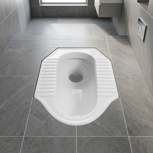 Vistaar ถาดเซรามิกสีขาวสำหรับใช้ในสุขภัณฑ์สำหรับใช้ในเอเชีย - Product Image 1