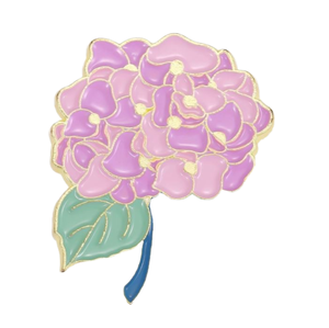 Broche en émail doux exquis, petite série <span class=keywords><strong>de</strong></span> fleurs <span class=keywords><strong>de</strong></span> lys violettes fraîches, thème amour, émail personnalisé pour bijoux personnalisés - Product Image 1