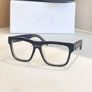 Gọng kính cận vuông không viền chất liệu acetate titan cao cấp, màu trắng, dành cho cả nam và nữ, có khả năng chống ánh sáng xanh, phủ lớp chống phản chiếu. - Product Image 1