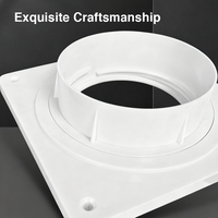 Offre Spéciale adaptateur de panneau mural de Ventilation en plastique ABS pour système de tuyau de séchage connexion facile système de climatisation