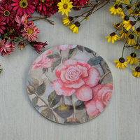 Assiette de présentation Xiangjin, vente chaude, moderne, en plastique, peinte à la main, 13 pouces, vaisselle élégante pour mariages, festivals, fêtes, table