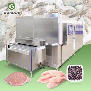 Congélateur à spirale automatique à air 800 kg 240 l 500 kg, congélateur rapide pour poulet IQF, équipement de congélation instantanée pour poulet - Product Image 1