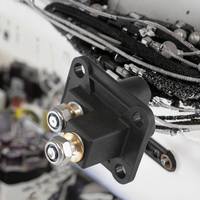 Connecteur de démarrage rapide robuste 2P pour l'exploitation minière, avec boîtier en nylon et connecteurs en laiton plaqué argent pour courant élevé et charge mécanique