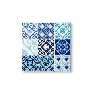 Sottopentola Excelsa in Ceramica Maiolica Blu 16x16 Cm, Accessorio Decorativo per Cucina - Product Image 1