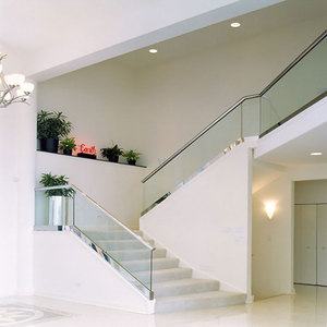 Balustrade sans cadre, main courante en aluminium, garde-corps en verre pour balcon, patio, <span class=keywords><strong>escalier</strong></span> - Product Image 6
