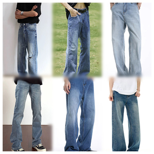 Factory <span class=keywords><strong>Outlet</strong></span> Nuevo producto Ripped Jeans Hombres Ventas <span class=keywords><strong>de</strong></span> liquidación Brand New Jeans Hombres, New Arrival Stock Lotes Stacked Jeans Hombres - Product Image 2