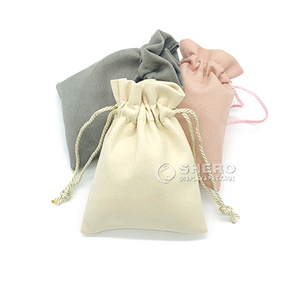 Pochette à cordon pour bijoux, sac de rangement rectangulaire, taille unique, pochettes en microfibre pour l'emballage et la présentation de bijoux - Product Image 1