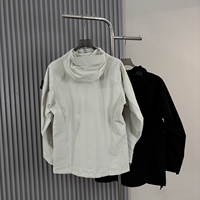 Veste à capuche Stone Arm Patch pour homme, imperméable, coupe-vent, idéale pour la randonnée